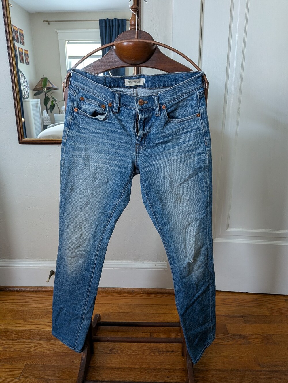 Madewell Women's Blue Distressed Jeans